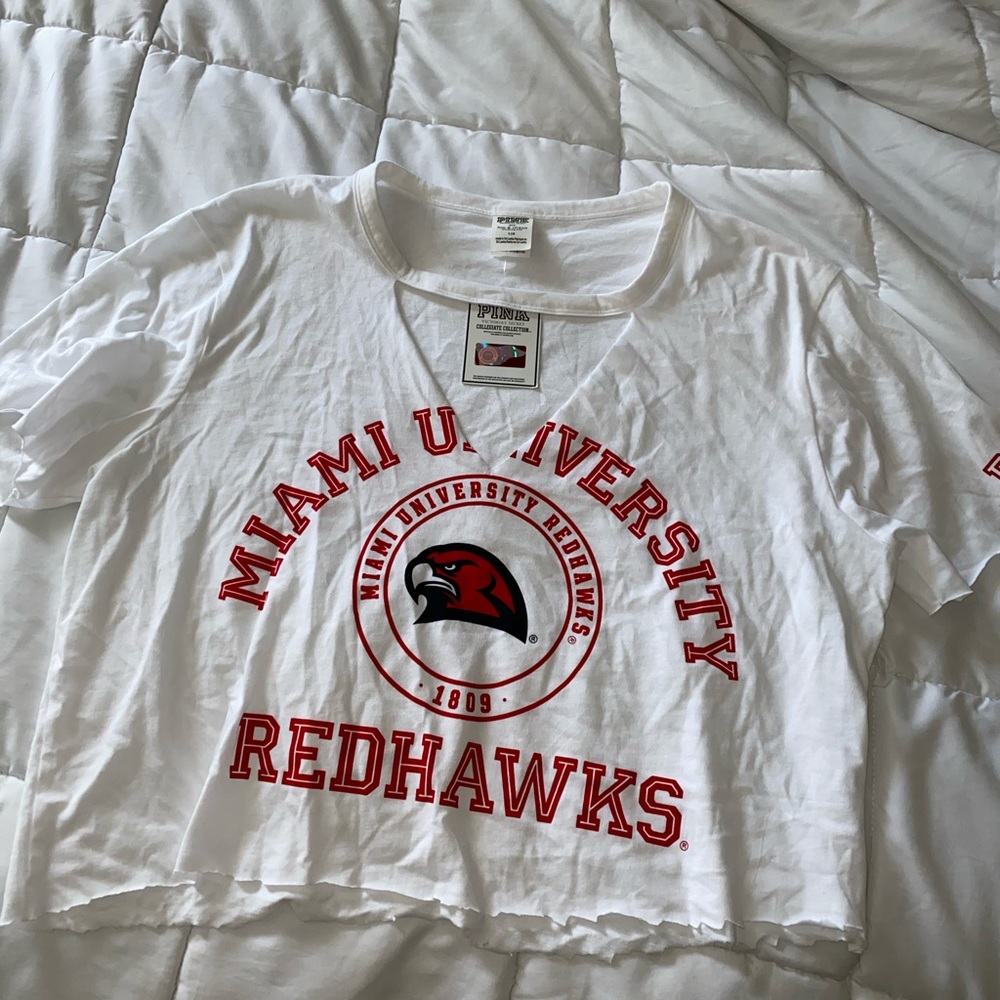 PINK miami university (ohio) crop top